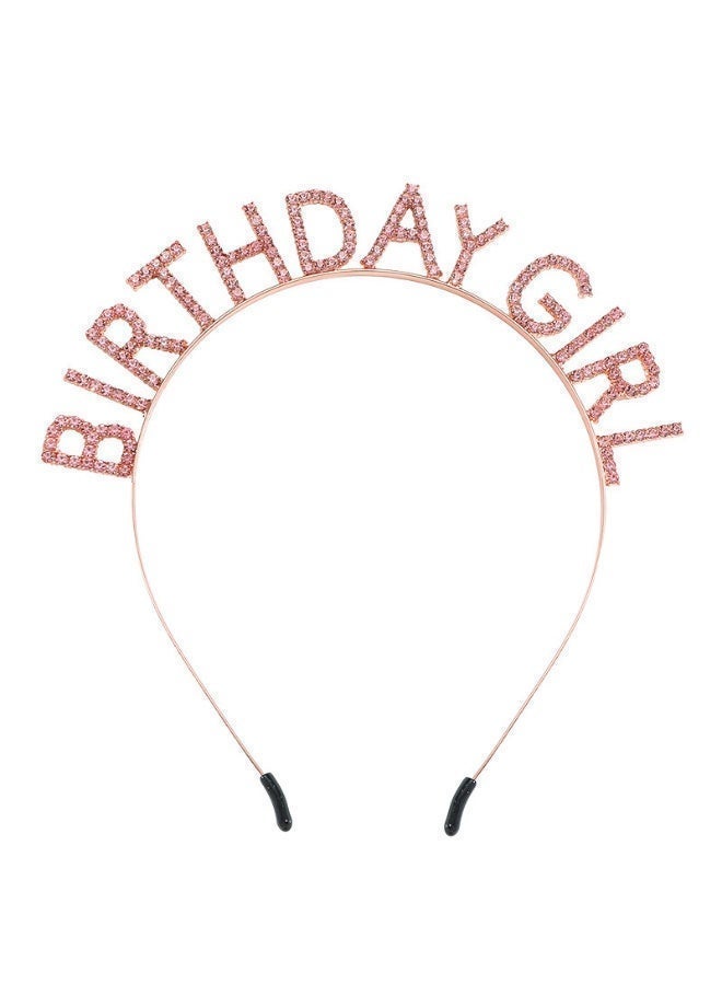 أوليس فيرس  مجموعة نجمة عيد الميلاد | عصابة رأس براقة بلون روز قولد + وشاح "عيد ميلاد سعيد" + بروش تاج | مظهر حفلة متكامل - Image 5